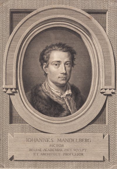 Portrett av maleren Johan Mandelberg av J.F. Clemens