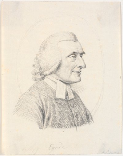 Portrett av presten Paul Egede (1709-89) av J.F. Clemens