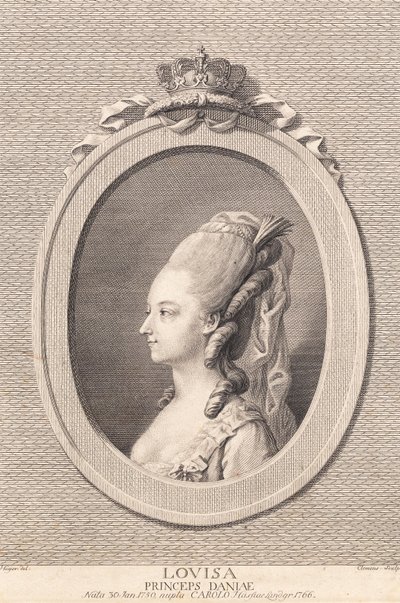 Prinsesse Louise, gift med Carl av Hessen av J.F. Clemens
