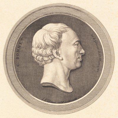Relieffmedaljong med portrett av Bonnet av J.F. Clemens