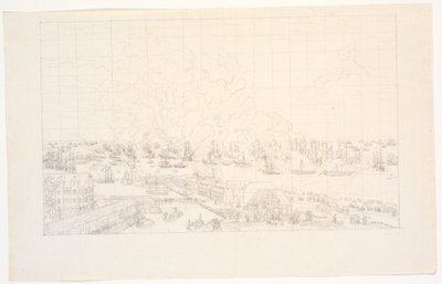 Slaget ved Rheden 2. april 1801 av J.F. Clemens