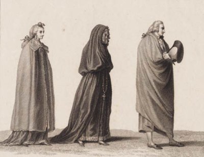 Tre portugisere. Brukt i J. Murphy: 'Reiser i Portugal. 1789-90' av J.F. Clemens