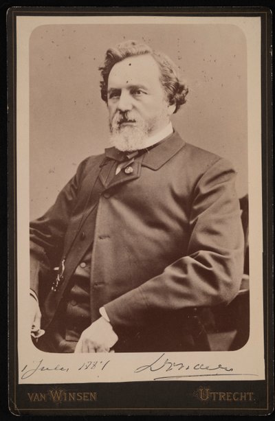 Portrett av Franciscus Cornelius Donders 1818-1889, 1. juli 1884. av JJA Van Winsen