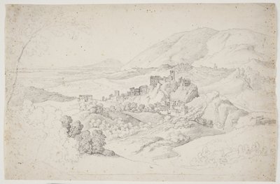 Olevano Romano. Sabinerbjergene av J.L. Lund