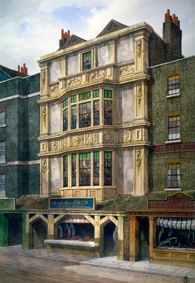 76 Aldgate High Street, London, c1860 av JL Stewart