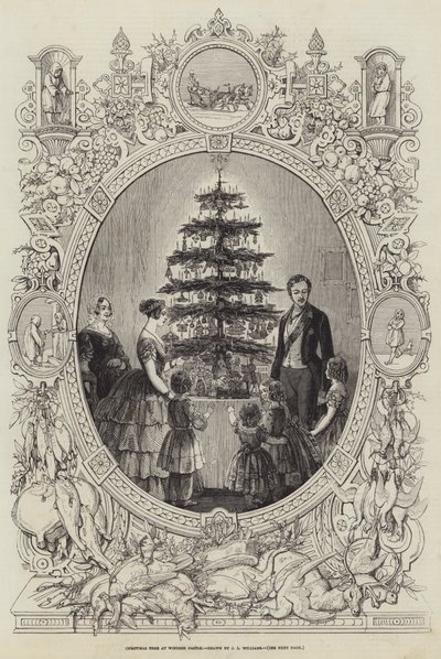 Juletre på Windsor Castle av J.L. Williams