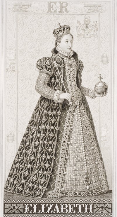 Dronning Elizabeth I (1533-1603) fra 