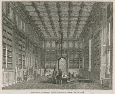 The new Houses of Parliament - Library of the House of Commons av J.L. Williams