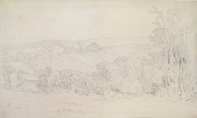 Fjernsyn over Lowther Castle Park Scene, 1809 av Joseph Mallord William Turner