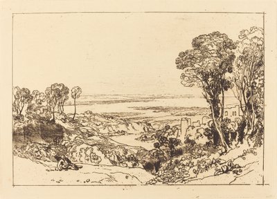 Junction of Severn and Wye, utgitt 1811. av Joseph Mallord William Turner