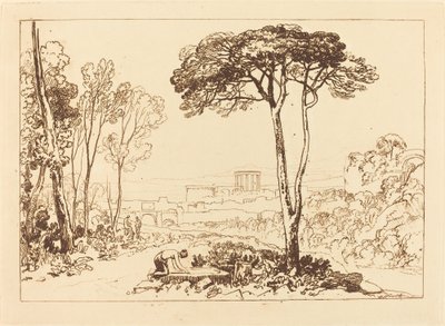 Scene in the Campagna, publisert 1812. av Joseph Mallord William Turner
