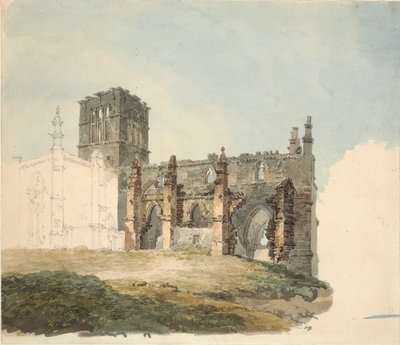 The Ruined Abbey at Haddington, c1794 av Joseph Mallord William Turner