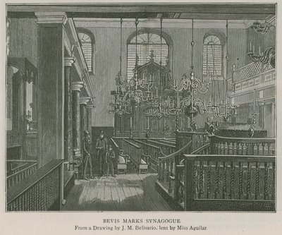 Bevis Marks synagoge av J.M. Belisario