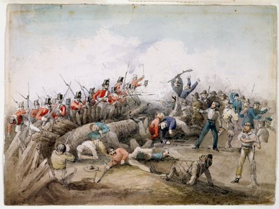 Eureka Stockade-opprør, Ballarat, Australia, 1854 av J.R. Henderson
