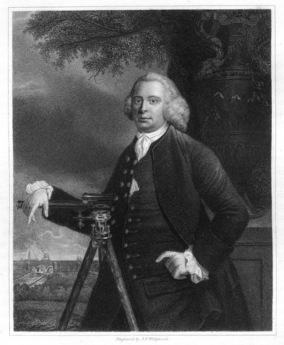 James Brindley , engelsk sivilingeniør og kanalbygger fra 1800-tallet, 1836 av JT Wedgwood