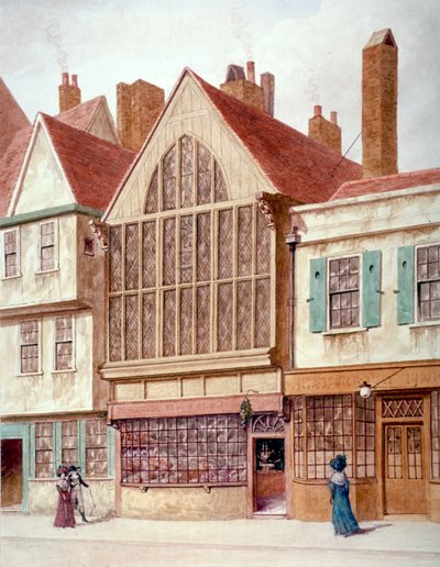 Utsikt over Trinity Hall, Aldersgate Street, City of London, 1780. av JT Wilson