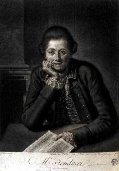 Mr Tenducci, gravert av John Finlayson (1730-76) av J. (after) Bruscett