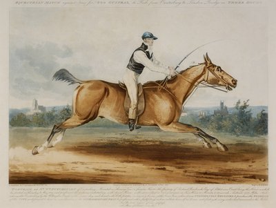 Portrett av Mr William Hutchinson på 'Stareing Tom', gravert av H. Meyer av J. (after) Pardon