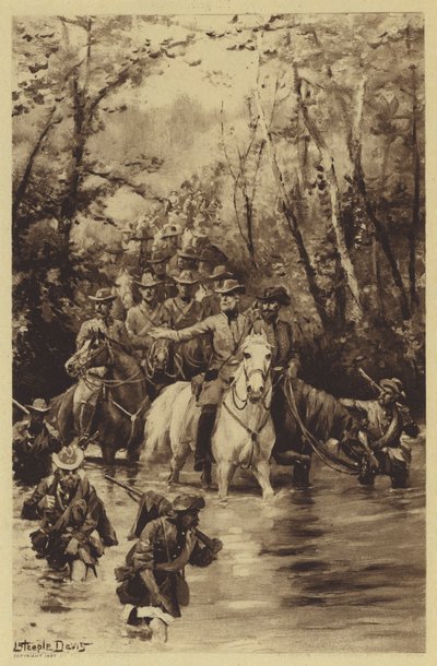 Lees invasjon av nord (litho) av J. (after) Steeple Davis