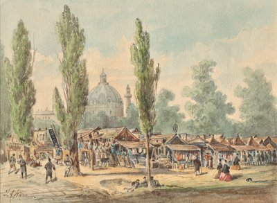 Det gamle tandelmarkedet i Wien av J. A. Störr