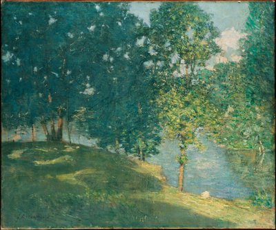 Ettermiddag ved dammen av J. Alden Weir