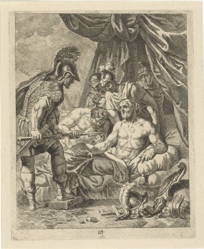 Achilles helbreder Telephos Scener fra livet til Achilles (serietittel) Vitam et mortem achilli (serietittel) av J. Alexander Janssens