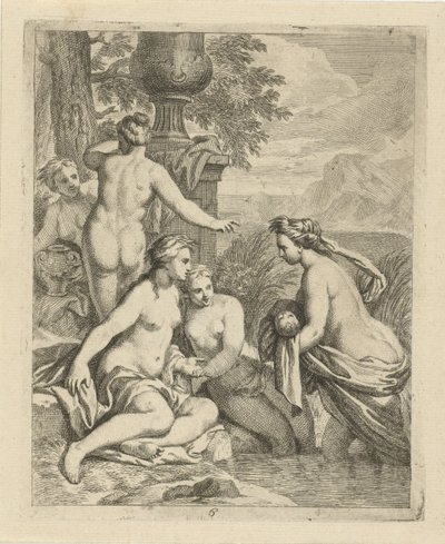 Thetis vender tilbake til vannymfene sine Scener fra livet til Achilles (serietittel) Vitam et mortem achilli (serietittel) av J. Alexander Janssens
