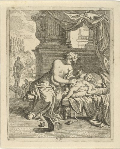 Thetis smører Achilles med ambrosia Scener fra livet til Achilles (serietittel) Vitam et mortem achilli (serietittel) av J. Alexander Janssens