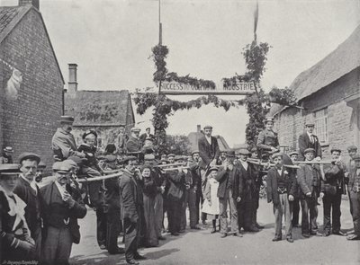 Corby Pole Fair, Chairing and Poleing Visitors av J. Benjamin Stone