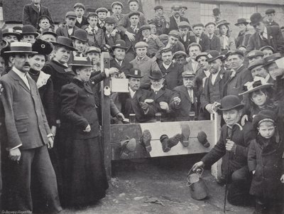 Corby Pole Fair, i aksjene av J. Benjamin Stone