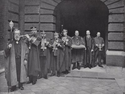 Valgdag i Girdlers Hall, Kronens prosesjon av J. Benjamin Stone