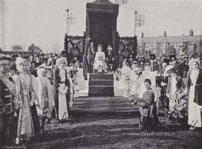 Knutsford May Day Festival, som kronet dronningen av J. Benjamin Stone