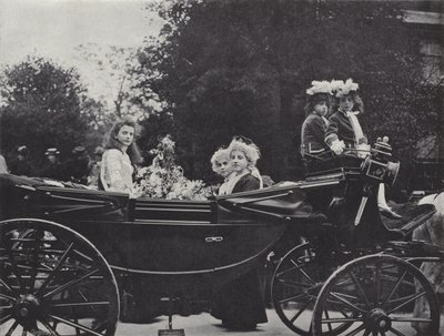 Knutsford May Day Festival, dronningen og ledsagere av J. Benjamin Stone