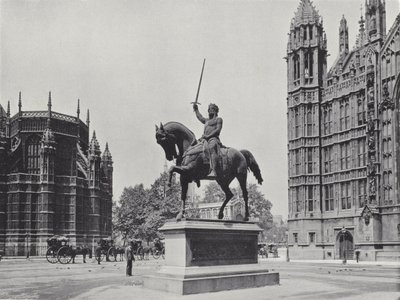 Statue av Richard I av J. Benjamin Stone