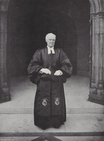 Kapellanen ved Underhuset, erkediakon Wilberforce (s/hvitt bilde) av J. Benjamin Stone