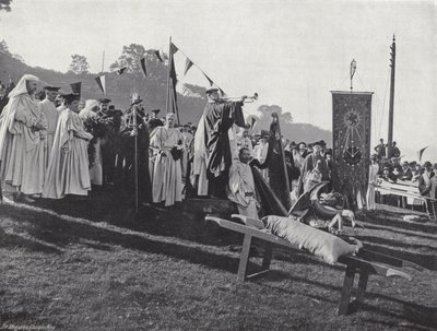 Den walisiske Eisteddfod, åpning av Gorsedd av J. Benjamin Stone