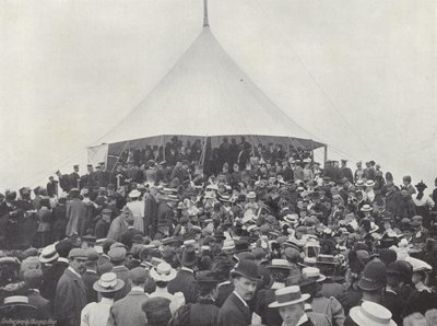 Tynwald Day, som forkynner lovene av J. Benjamin Stone