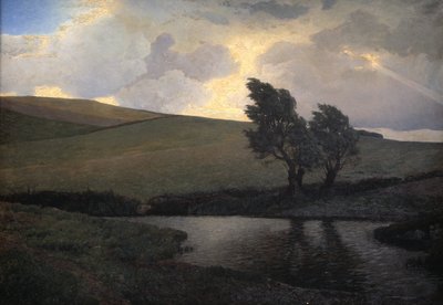 Dusj landskap. Jegerpris, Sjælland av J. Bentzen Bilkvist