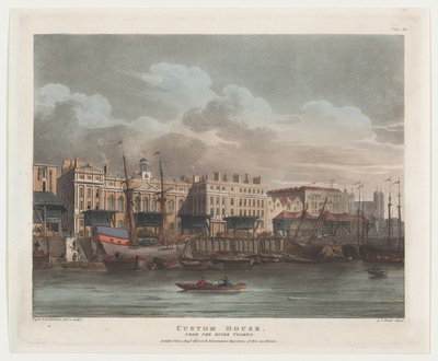 Custom House, 1. august 1808., 1. august 1808. av J. Bluck