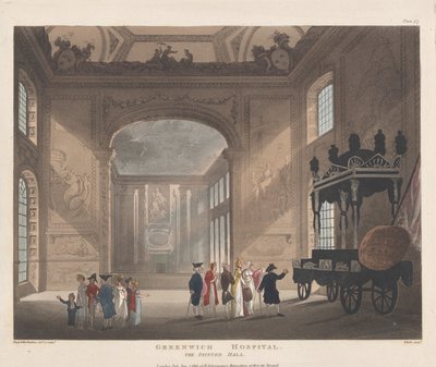 Greenwich Hospital, The Painted Hall, 1. januar 1810., 1. januar 1810. av J. Bluck