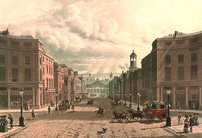 Regent Street fra Piccadilly, c1822. av J Bluck