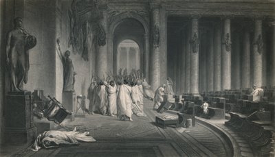 Cæsars død. Julius Cæsar, ca 1870 av J. C. Armytage