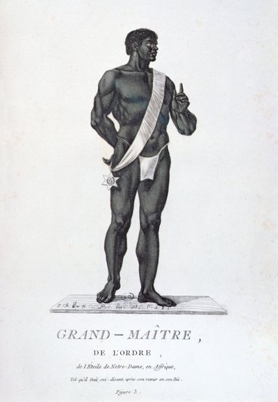 Stormester av ordenen til Notre-Dame-stjernen, i drakten til sitt land, fra 'Recueil de Tous Les Costumes des Orders Religieux et Militaires', utgitt 1785 av J. C. Bar
