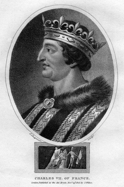 Charles VII, konge av Frankrike, 1805. av J. Chapman