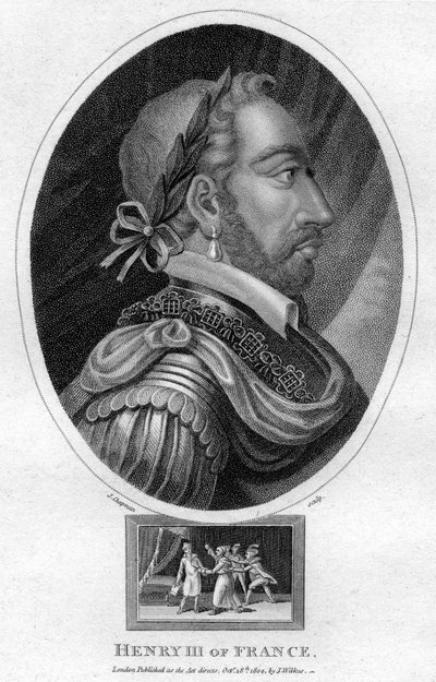 Henry III, konge av Frankrike, 1804. av J. Chapman