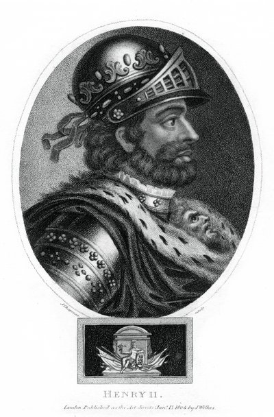Henry II, konge av England, 1804. av J. Chapman