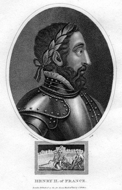 Henrik II, konge av Frankrike, 1805. av J. Chapman