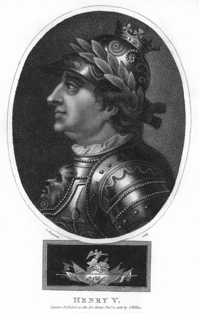 Henry V, konge av England, 1803. av J. Chapman