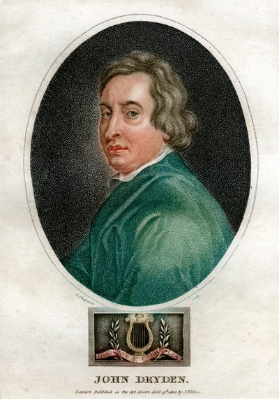 John Dryden , engelsk dramatiker og poetprisvinner fra 1600-tallet, 1803. av J. Chapman