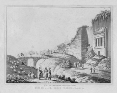 Bro over Brook Cedron. John, 18.1.1830 av J. Clarke
